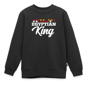 Égypte - Sweat Premium enfant bio - noir - Devant - AI Model Kid Female (0cm)