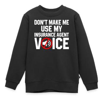 Courtier bizarre - Sweat Premium enfant bio - noir - Devant - AI Model Kid Female (0cm)