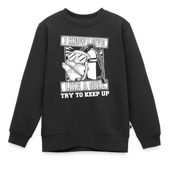 Tauchen Taucher - Kinder Premium Organic Sweatshirt - Schwarz - Vorne - AI Model Kid Female (0cm)