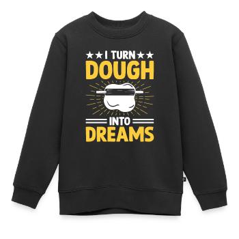 Backen Bäckerei Konditorei Konditor Bäcker Konditorei - Kinder Premium Organic Sweatshirt - Schwarz - Vorne - AI Model Kid Female (0cm)