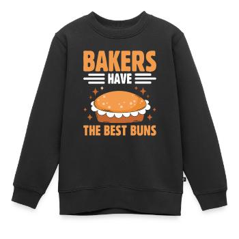 Boulangerie Boulangerie Pâtisserie Confiserie Boulanger Confiserie - Sweat Premium enfant bio - noir - Devant - AI Model Kid Female (0cm)