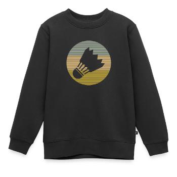 Volant - Sweat Premium enfant bio - noir - Devant - AI Model Kid Female (0cm)
