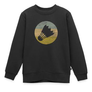 Volant - Sweat Premium enfant bio - noir - Devant - AI Model Kid Female (0cm)