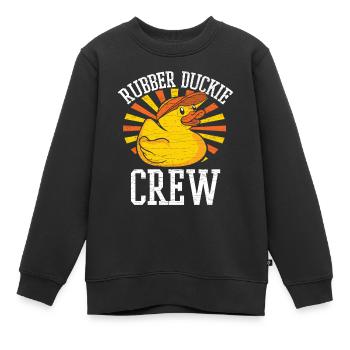 Badeente Quietscheente Gummiente - Kinder Premium Organic Sweatshirt - Schwarz - Vorne - AI Model Kid Female (0cm)