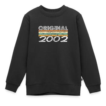 Original 2002 - Sweat Premium enfant bio - noir - Devant - AI Model Kid Female (0cm)