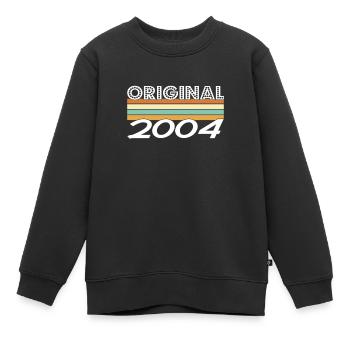 Original 2004 - Kinder Premium Organic Sweatshirt - Schwarz - Vorne - AI Model Kid Female (0cm)