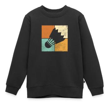Volant - Sweat Premium enfant bio - noir - Devant - AI Model Kid Female (0cm)