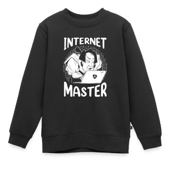 Web Developer Web Developer - Kids Premium Organic Sweatshirt - black - Front - AI Model Kid Female (0cm)