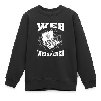Développeur Web Développeur Web Drôle - Sweat Premium enfant bio - noir - Devant - AI Model Kid Female (0cm)