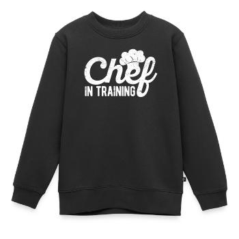Koch in Ausbildung Küche Kulinarischer Koch Lebens - Kinder Premium Organic Sweatshirt - Schwarz - Vorne - AI Model Kid Female (0cm)