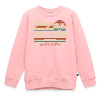 1999 Jahrgang Retro - Kinder Premium Organic Sweatshirt - Rosa - Vorne - AI Model Kid Female (0cm)