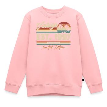 Jahrgangsgeschenk 1997, 26/27 Jahre - Kinder Premium Organic Sweatshirt - Rosa - Vorne - AI Model Kid Female (0cm)