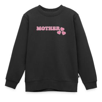 Mutter - Kinder Premium Organic Sweatshirt - Schwarz - Vorne - AI Model Kid Female (0cm)