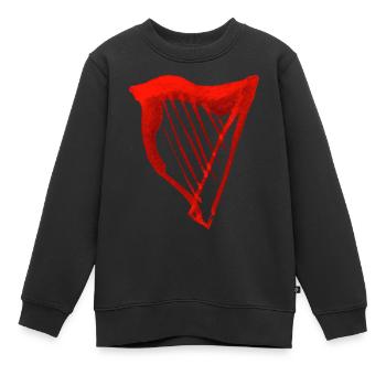 Harpe - Sweat Premium enfant bio - noir - Devant - AI Model Kid Female (0cm)