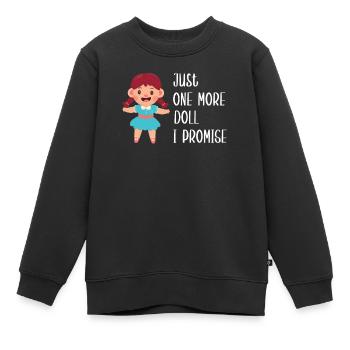 Lustiges Puppen Sammler Geschenk - Kinder Premium Organic Sweatshirt - Schwarz - Vorne - AI Model Kid Female (0cm)