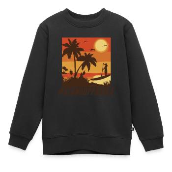 SOUPER - Sweat Premium enfant bio - noir - Devant - AI Model Kid Female (0cm)