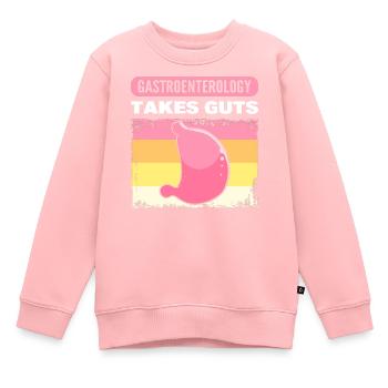 Gastroenterologie braucht Mumm Gastroenterologe - Kinder Premium Organic Sweatshirt - Rosa - Vorne - AI Model Kid Female (0cm)