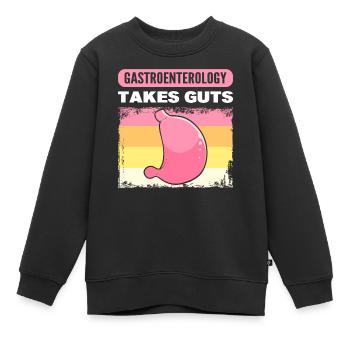 La gastroentérologie a besoin d’intestins gastroentérologue - Sweat Premium enfant bio - noir - Devant - AI Model Kid Female (0cm)