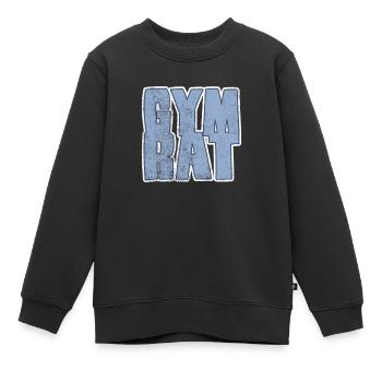 gym rat - Kinder Premium Organic Sweatshirt - Schwarz - Vorne - AI Model Kid Female (0cm)