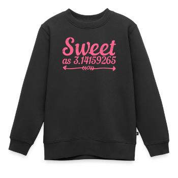 Süß wie Kuchen Pi-Tag Witz Mathe-Liebhaber lustig - Kinder Premium Organic Sweatshirt - Schwarz - Vorne - AI Model Kid Female (0cm)