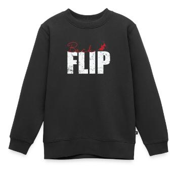 Ski à salto arrière - Sweat Premium enfant bio - noir - Devant - AI Model Kid Female (0cm)