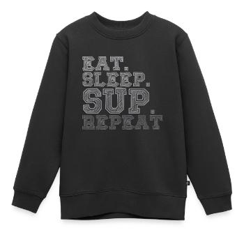 SOUPER - Sweat Premium enfant bio - noir - Devant - AI Model Kid Female (0cm)