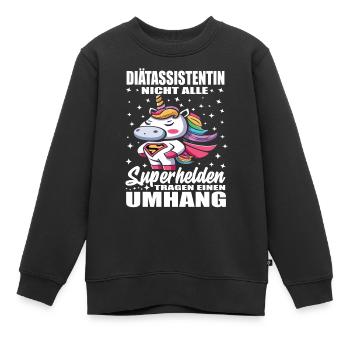 Diätassistentin Nicht Alle Superhelden Umhang - Kinder Premium Organic Sweatshirt - Schwarz - Vorne - AI Model Kid Female (0cm)