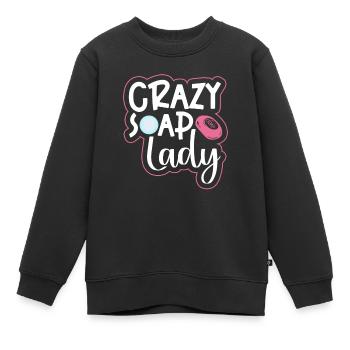 Savon Fabrication de savon Fabricant de savon Fabricant de savon - Sweat Premium enfant bio - noir - Devant - AI Model Kid Female (0cm)