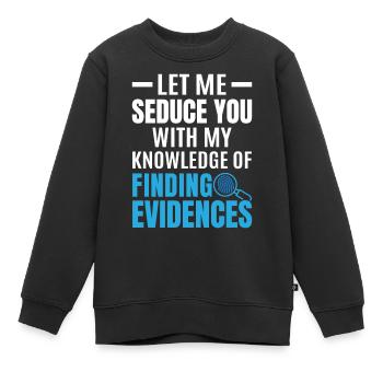 Drôle de coroner - Sweat Premium enfant bio - noir - Devant - AI Model Kid Female (0cm)
