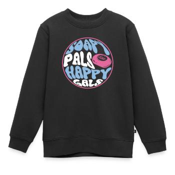 savon fabrication savon savonnière savonnerie savon chaudière - Sweat Premium enfant bio - noir - Devant - AI Model Kid Female (0cm)