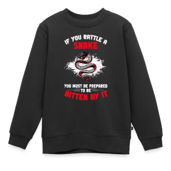 Rattle A Snake Rattlesnake Snake Gift - Sweat Premium enfant bio - noir - Devant - AI Model Kid Female (0cm)