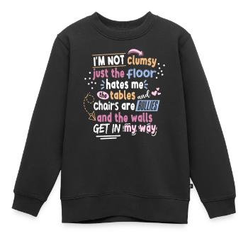 Je ne suis pas maladroit en disant les femmes - Sweat Premium enfant bio - noir - Devant - AI Model Kid Female (0cm)