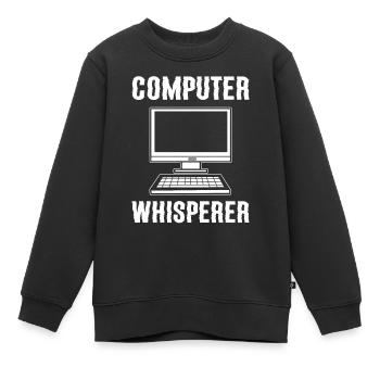 Computer Whisperer Web-Entwickler - Kinder Premium Organic Sweatshirt - Schwarz - Vorne - AI Model Kid Female (0cm)
