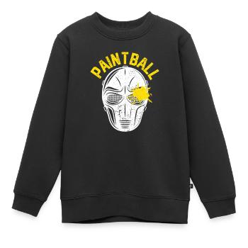 Paintball Gesichtsmaske Lustige Paint Ball Team - Kinder Premium Organic Sweatshirt - Schwarz - Vorne - AI Model Kid Female (0cm)