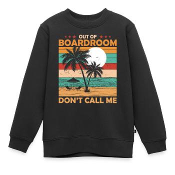 Démission du PDG du conseil d’administration - Sweat Premium enfant bio - noir - Devant - AI Model Kid Female (0cm)