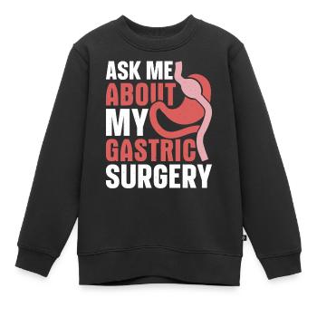 Funny bypass surgery - Kids Premium Organic Sweatshirt - black - Front - AI Model Kid Female (0cm)