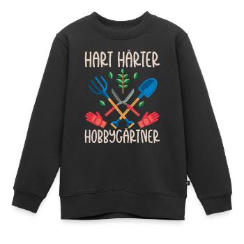 Schrebergarten Gartenbau Gartenarbeit - Kinder Premium Organic Sweatshirt - Schwarz - Vorne - AI Model Kid Female (0cm)