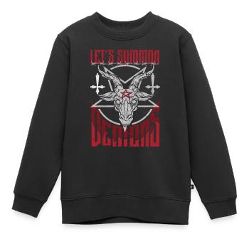 Occulte - Sweat Premium enfant bio - noir - Devant - AI Model Kid Female (0cm)