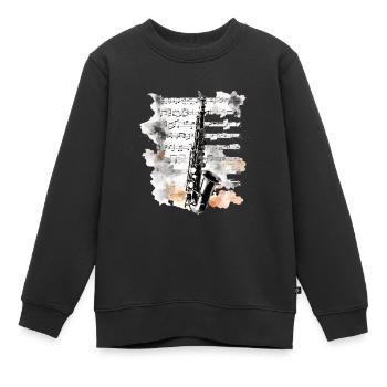 Melodic Reed Harmony Klarinette Enthusiast's Pick - Kinder Premium Organic Sweatshirt - Schwarz - Vorne - AI Model Kid Female (0cm)