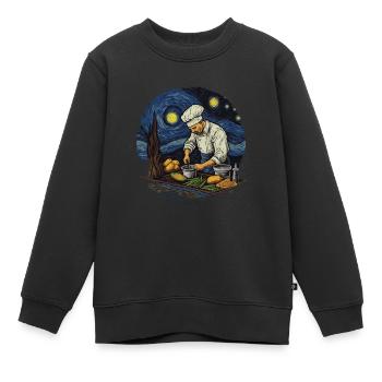 Masterpiece Cuisine Die Sternenküche Des - Kinder Premium Organic Sweatshirt - Schwarz - Vorne - AI Model Kid Female (0cm)