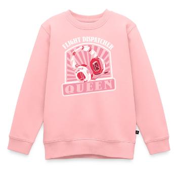 Notruf Leitstelle Einsatzzentrale Königin - Kinder Premium Organic Sweatshirt - Rosa - Vorne - AI Model Kid Female (0cm)