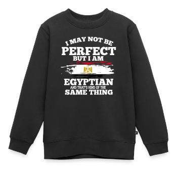 Égypte - Sweat Premium enfant bio - noir - Devant - AI Model Kid Female (0cm)