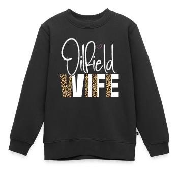 Ölfeldarbeiter Rig Roughneck Ölfeldfrau - Kinder Premium Organic Sweatshirt - Schwarz - Vorne - AI Model Kid Female (0cm)