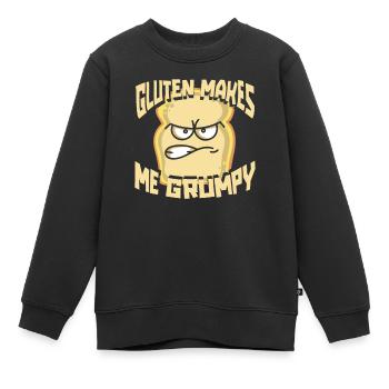 Glutenfrei Witzig - Kinder Premium Organic Sweatshirt - Schwarz - Vorne - AI Model Kid Female (0cm)