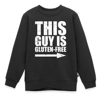 Glutenfrei Kerl - Kinder Premium Organic Sweatshirt - Schwarz - Vorne - AI Model Kid Female (0cm)
