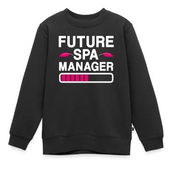 Zukünftiger Spa Manager Wellness-center - Kinder Premium Organic Sweatshirt - Schwarz - Vorne - AI Model Kid Female (0cm)