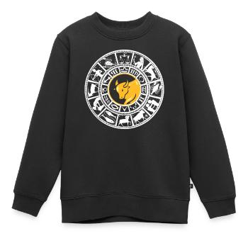 Taurus Zodiac Sign Astrologen - Kinder Premium Organic Sweatshirt - Schwarz - Vorne - AI Model Kid Female (0cm)