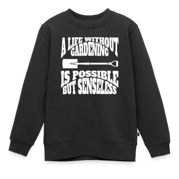 Gärtner Hobbygärtner Garten Geschenk Obstgarten - Kinder Premium Organic Sweatshirt - Schwarz - Vorne - AI Model Kid Female (0cm)