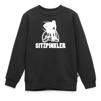 Rollstuhl Rollstuhlfahrer Cool - Kinder Premium Organic Sweatshirt - Schwarz - Vorne - AI Model Kid Female (0cm)