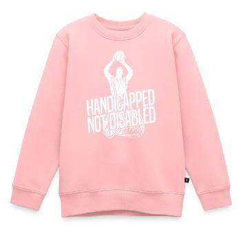 Wheelchair Wheelchair Disabled - Kids Premium Organic Sweatshirt - rose - Front - AI Model Kid Female (0cm)